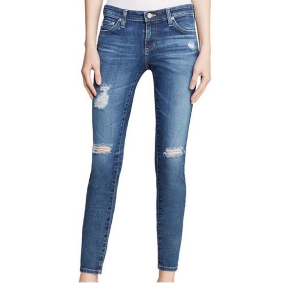 Ag Adriano Goldschmied Denim - AG Adriano Goldschmied–The Legging Ankle Super Skinny Distressed Jeans Size 30R